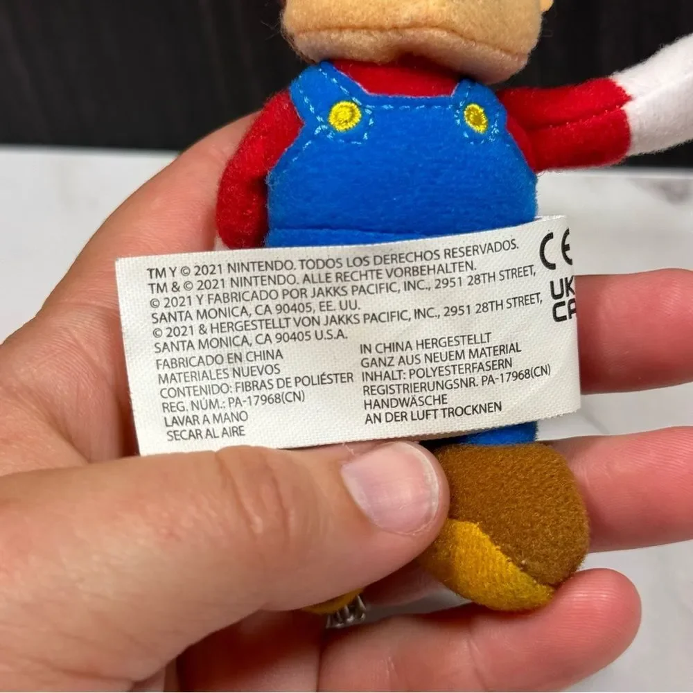 Nintendo Super Mario Plush Toy with Red and Blue
